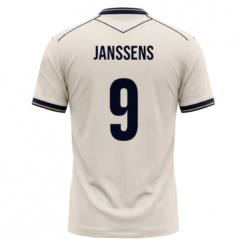 Danxen Niño Camiseta Jill Janssens #9 Blanco Roto Azul Tinta 2ª Equipación 2026/27 La Camisa México