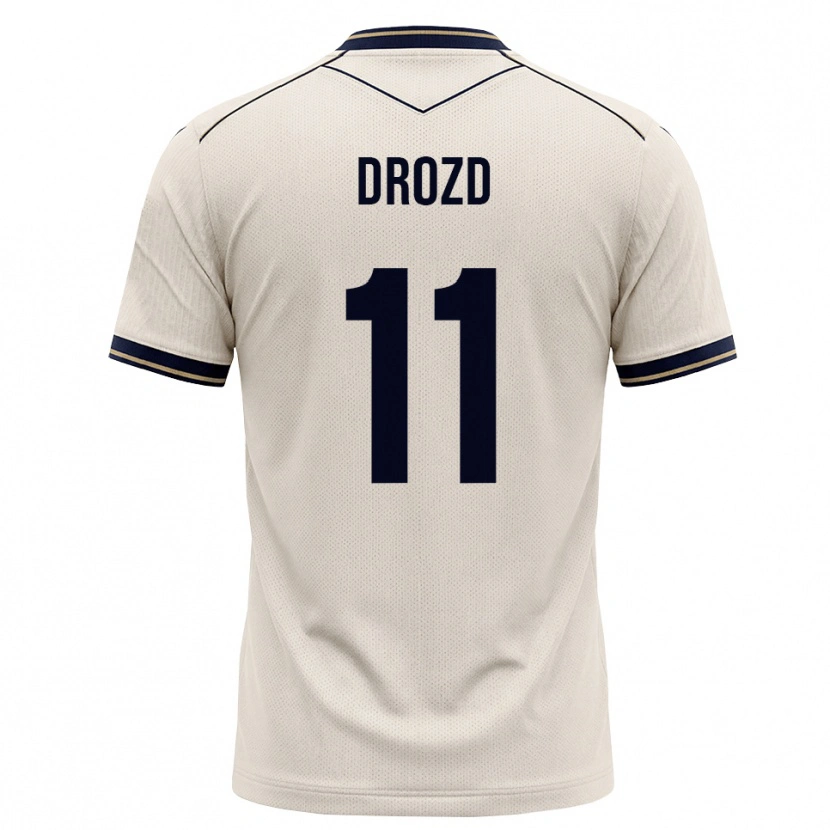 Danxen Niño Camiseta Nikita Drozd #11 Blanco Roto Azul Tinta 2ª Equipación 2026/27 La Camisa México