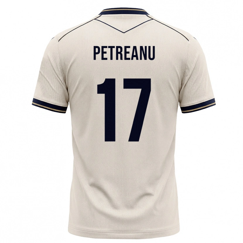 Danxen Niño Camiseta Vlad Petreanu #17 Blanco Roto Azul Tinta 2ª Equipación 2026/27 La Camisa México