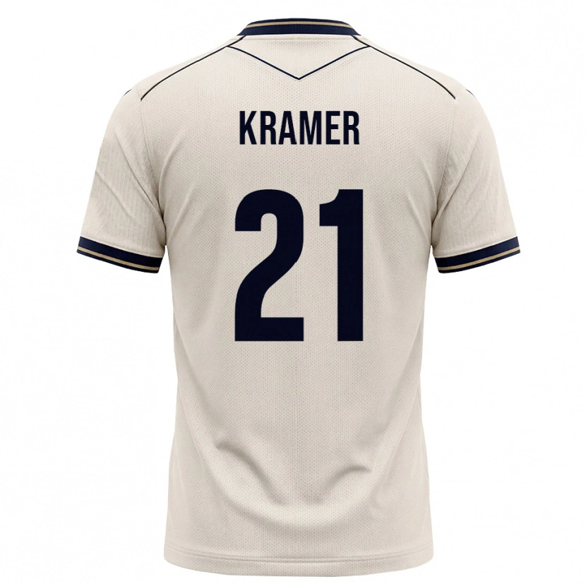 Danxen Niño Camiseta Emil Kramer #21 Blanco Roto Azul Tinta 2ª Equipación 2026/27 La Camisa México
