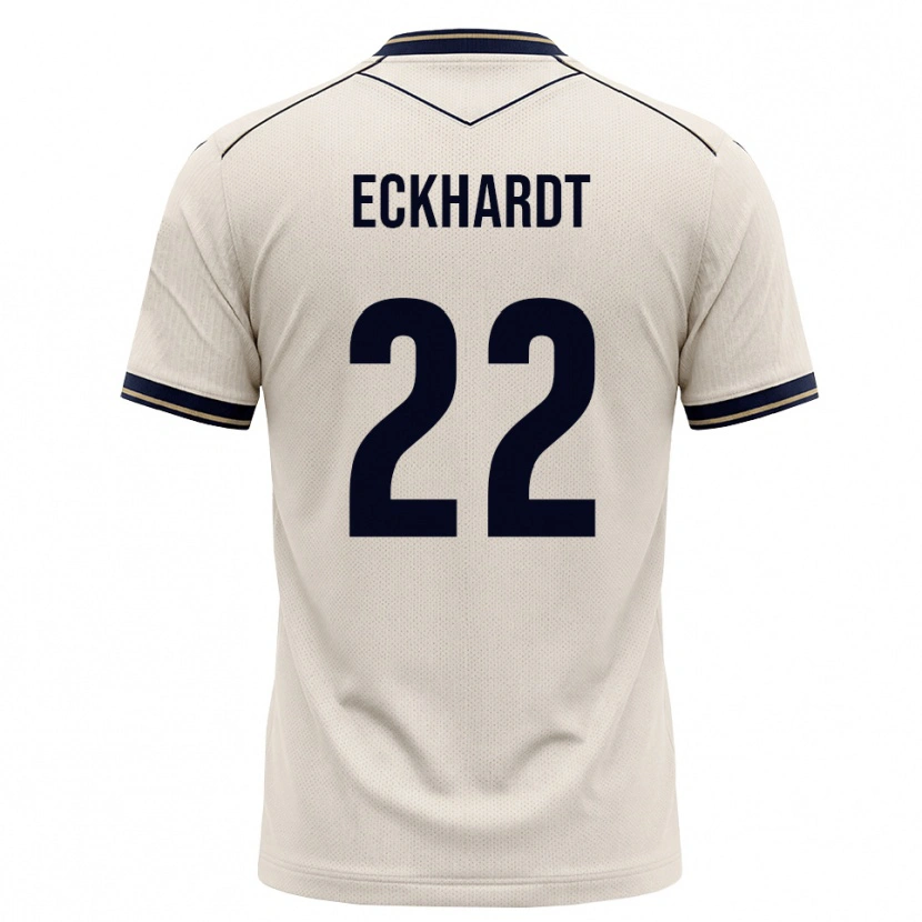 Danxen Niño Camiseta Aaron Eckhardt #22 Blanco Roto Azul Tinta 2ª Equipación 2026/27 La Camisa México
