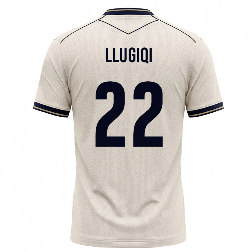 Danxen Niño Camiseta Arian Llugiqi #22 Blanco Roto Azul Tinta 2ª Equipación 2026/27 La Camisa México