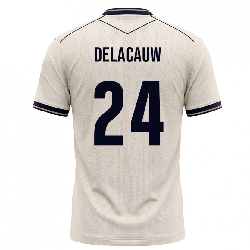 Danxen Niño Camiseta Féli Delacauw #24 Blanco Roto Azul Tinta 2ª Equipación 2026/27 La Camisa México