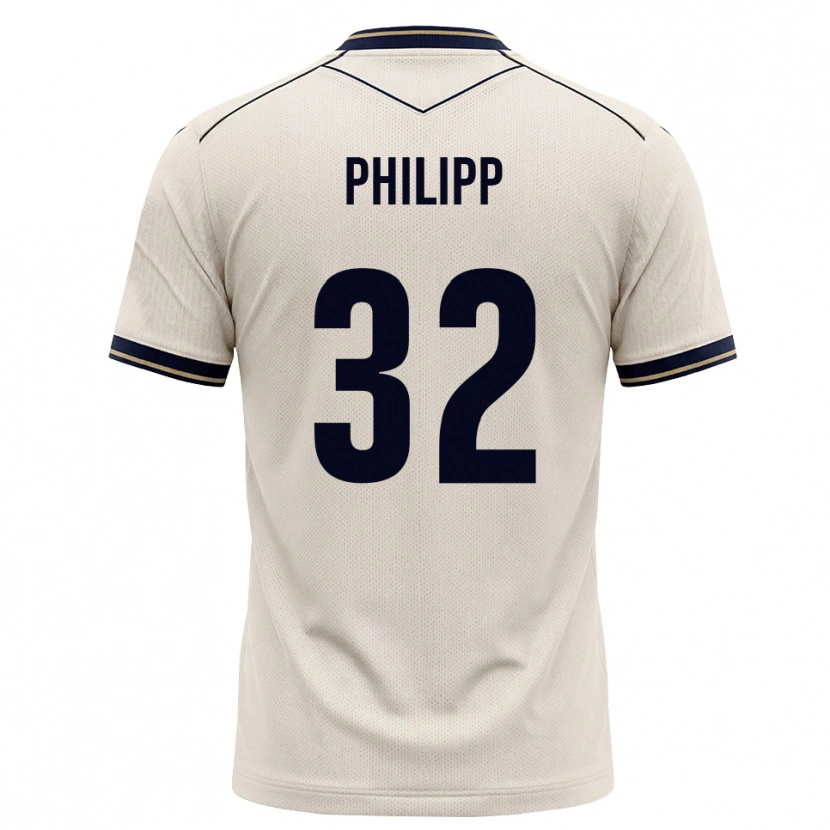 Danxen Niño Camiseta Tim Philipp #32 Blanco Roto Azul Tinta 2ª Equipación 2026/27 La Camisa México
