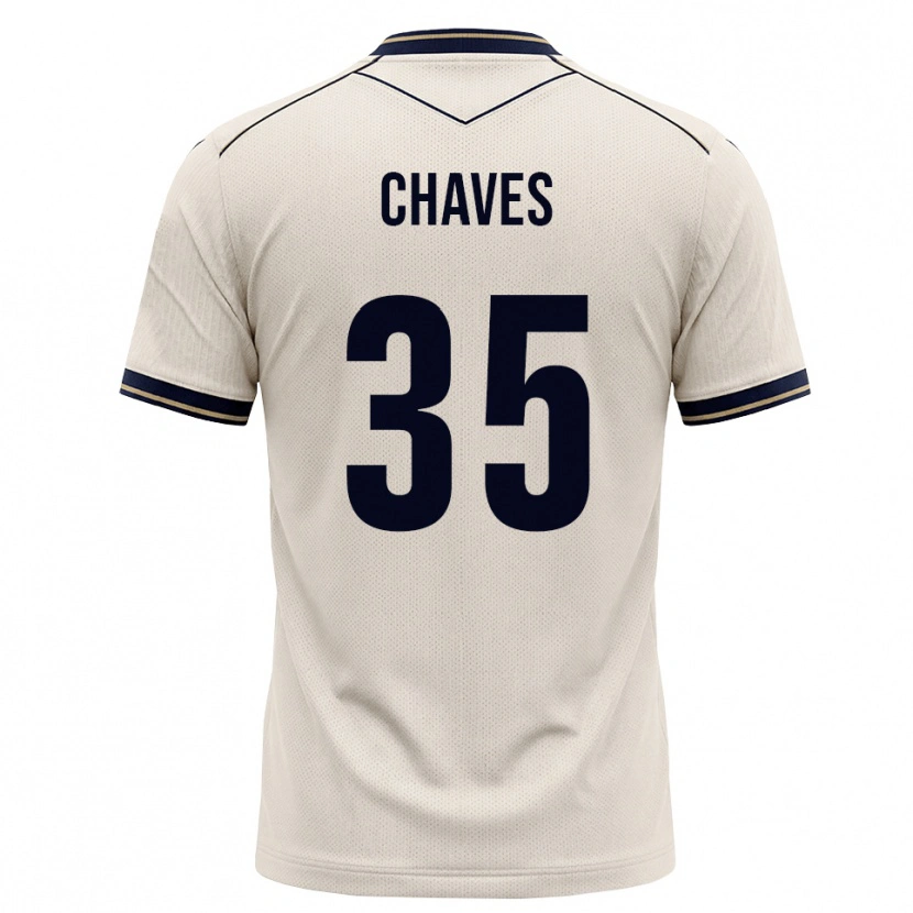 Danxen Niño Camiseta Arthur Chaves #35 Blanco Roto Azul Tinta 2ª Equipación 2026/27 La Camisa México