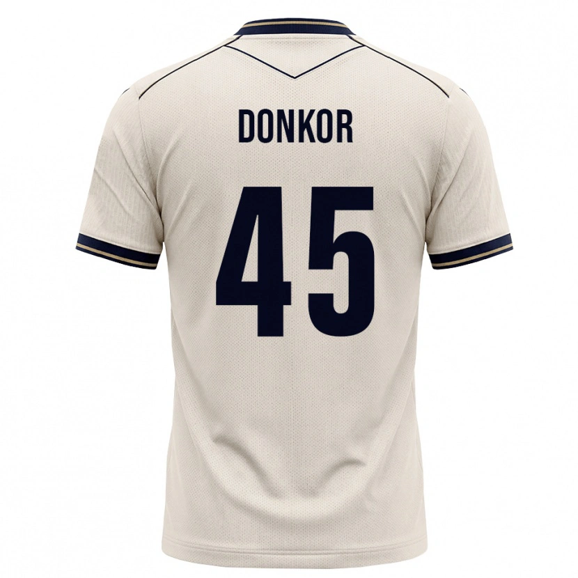 Danxen Niño Camiseta Denis Donkor #45 Blanco Roto Azul Tinta 2ª Equipación 2026/27 La Camisa México