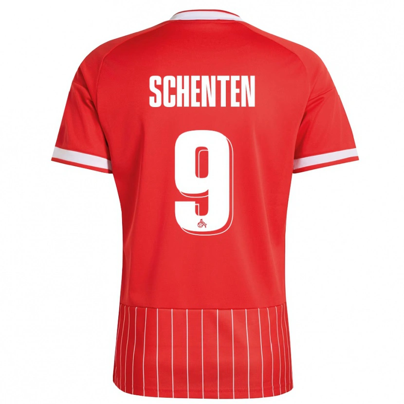 Danxen Niño Camiseta Fynn Schenten #9 Verde Rojo Blanco 2ª Equipación 2026/27 La Camisa México