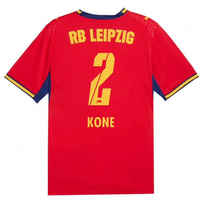 Danxen Niño Camiseta Abdoul Koné #2 Azul Real Rojo Amarillo 2ª Equipación 2026/27 La Camisa México