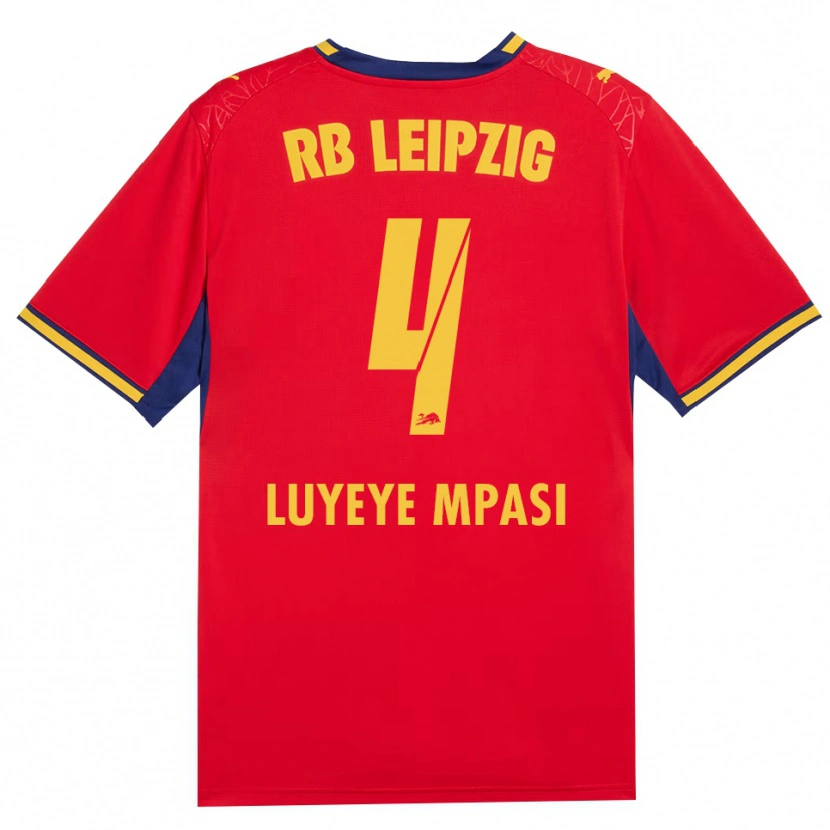 Danxen Niño Camiseta Seal Luyeye Mpasi #4 Azul Real Rojo Amarillo 2ª Equipación 2026/27 La Camisa México