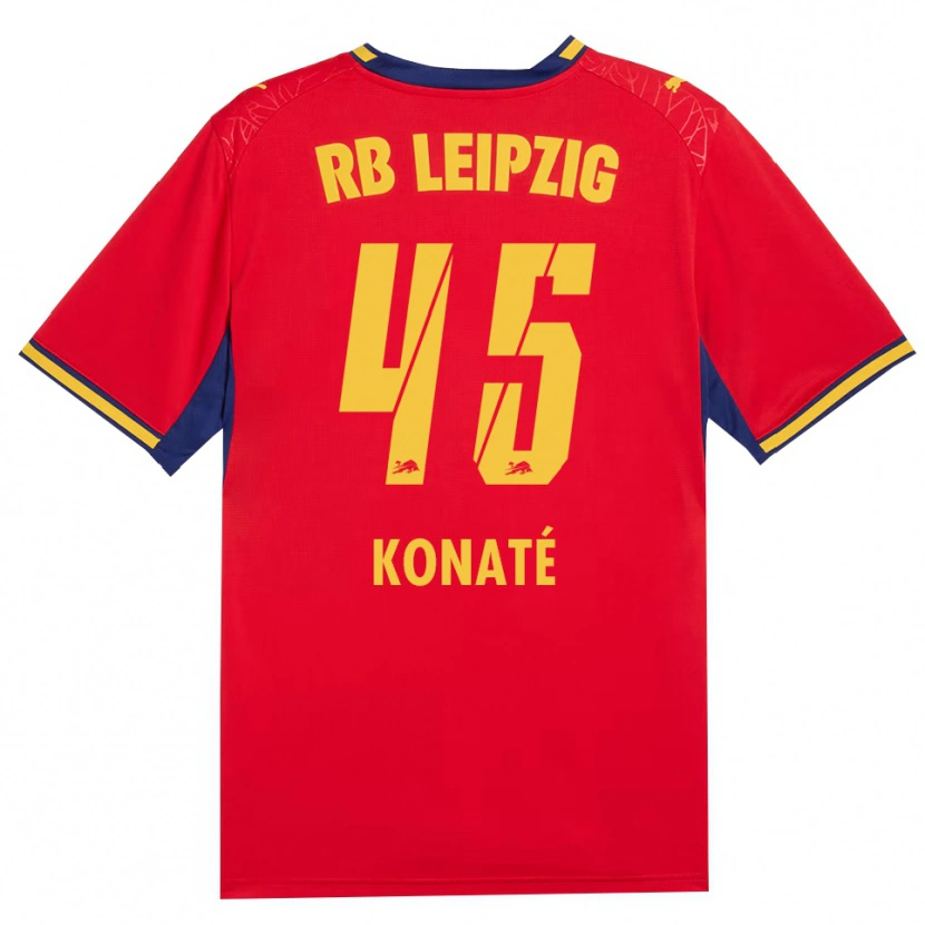Danxen Niño Camiseta Samba Konaté #45 Azul Real Rojo Amarillo 2ª Equipación 2026/27 La Camisa México