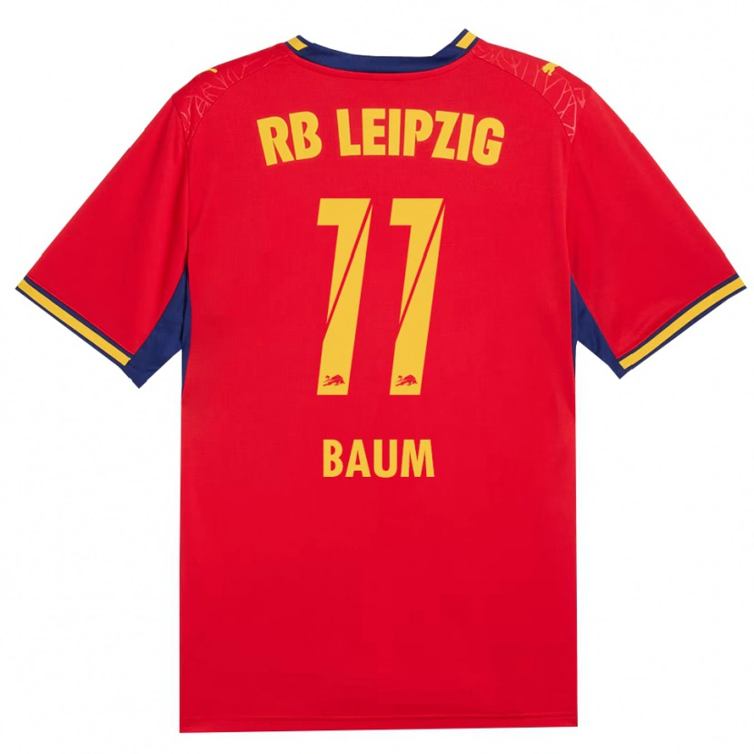 Danxen Niño Camiseta Lisa Baum #11 Azul Real Rojo Amarillo 2ª Equipación 2026/27 La Camisa México