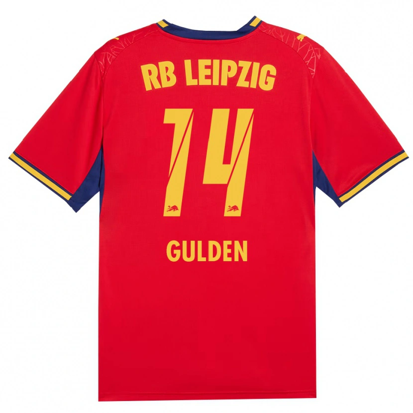 Danxen Niño Camiseta Erik Gulden #14 Azul Real Rojo Amarillo 2ª Equipación 2026/27 La Camisa México