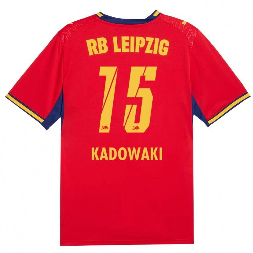Danxen Niño Camiseta Mai Kadowaki #15 Azul Real Rojo Amarillo 2ª Equipación 2026/27 La Camisa México
