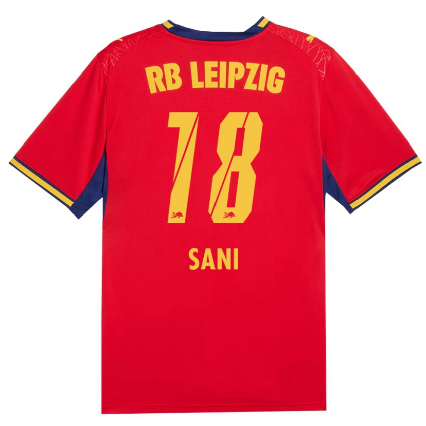Danxen Niño Camiseta Suleman Sani #18 Azul Real Rojo Amarillo 2ª Equipación 2026/27 La Camisa México