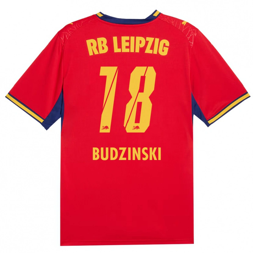 Danxen Niño Camiseta Kurt Budzinski #18 Azul Real Rojo Amarillo 2ª Equipación 2026/27 La Camisa México