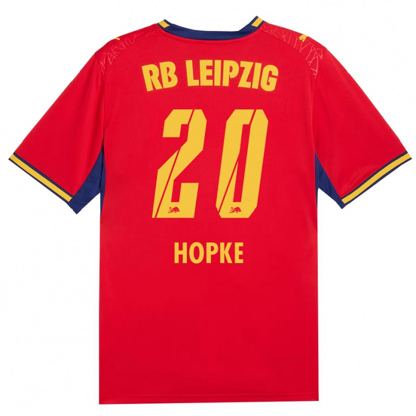 Danxen Niño Camiseta Hannes Hopke #20 Azul Real Rojo Amarillo 2ª Equipación 2026/27 La Camisa México