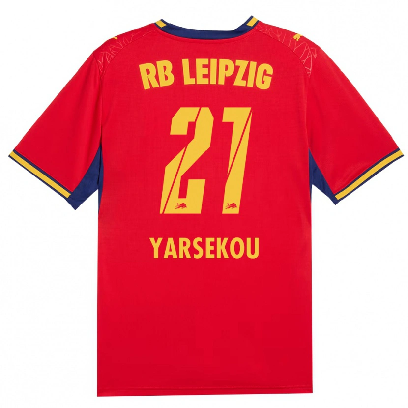 Danxen Niño Camiseta Dilane Yarsekou #21 Azul Real Rojo Amarillo 2ª Equipación 2026/27 La Camisa México