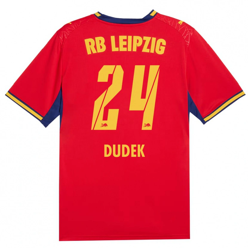 Danxen Niño Camiseta Nikoline Dudek #24 Azul Real Rojo Amarillo 2ª Equipación 2026/27 La Camisa México
