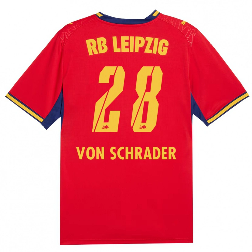 Danxen Niño Camiseta Lina Von Schrader #28 Azul Real Rojo Amarillo 2ª Equipación 2026/27 La Camisa México