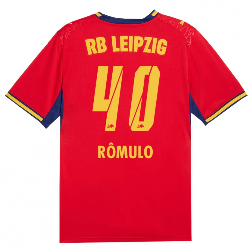 Danxen Niño Camiseta Rômulo José Cardoso Da Cruz #40 Azul Real Rojo Amarillo 2ª Equipación 2026/27 La Camisa México
