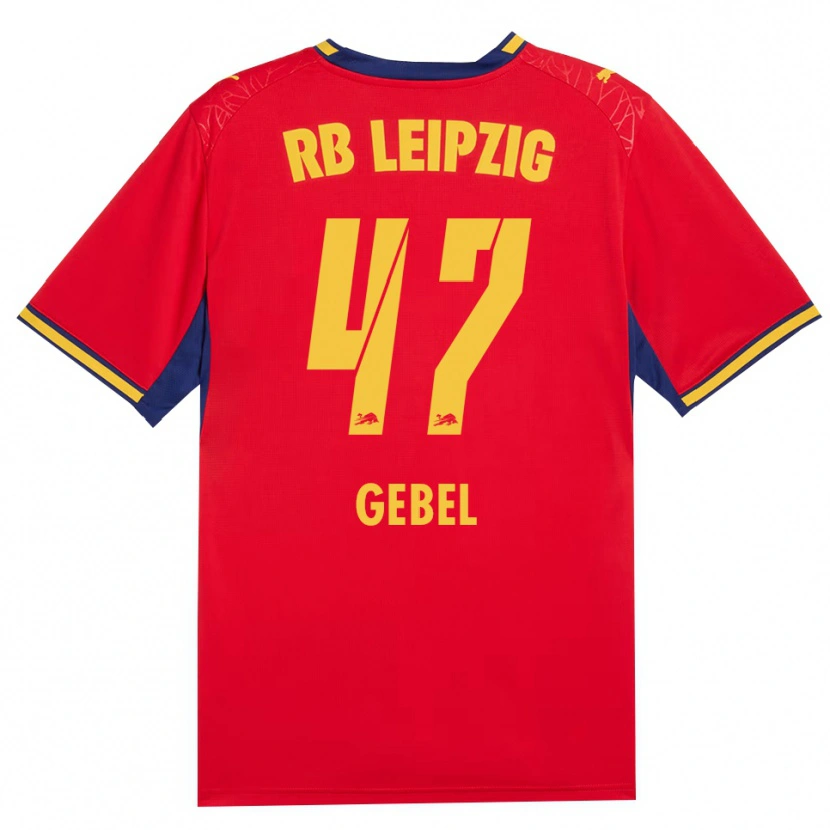 Danxen Niño Camiseta Viggo Gebel #47 Azul Real Rojo Amarillo 2ª Equipación 2026/27 La Camisa México