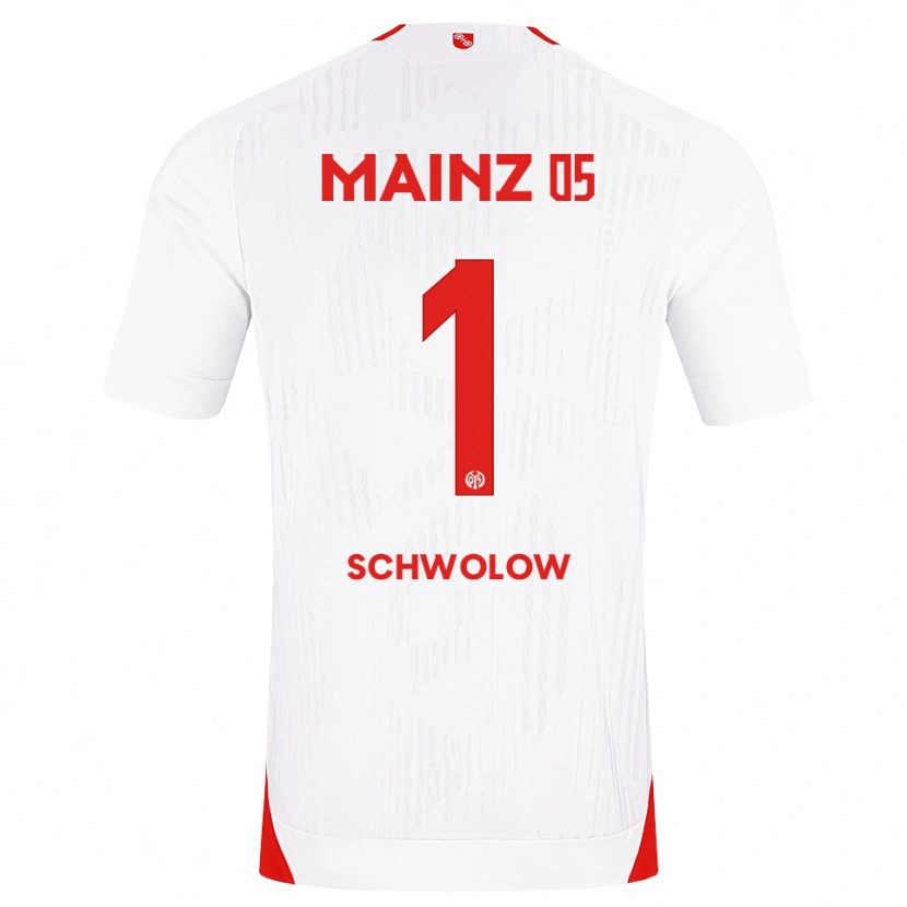 Danxen Niño Camiseta Alexander Schwolow #1 Blanco Rojo Amarillo 2ª Equipación 2026/27 La Camisa México