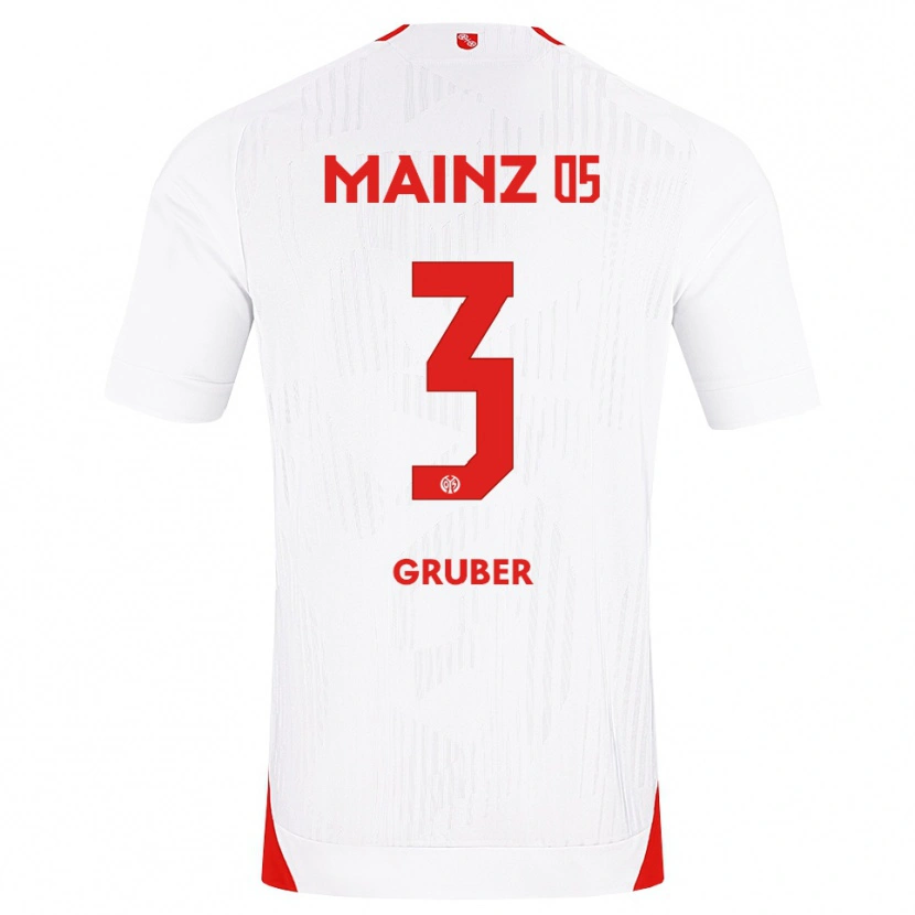 Danxen Niño Camiseta Fabio Gruber #3 Blanco Rojo Amarillo 2ª Equipación 2026/27 La Camisa México
