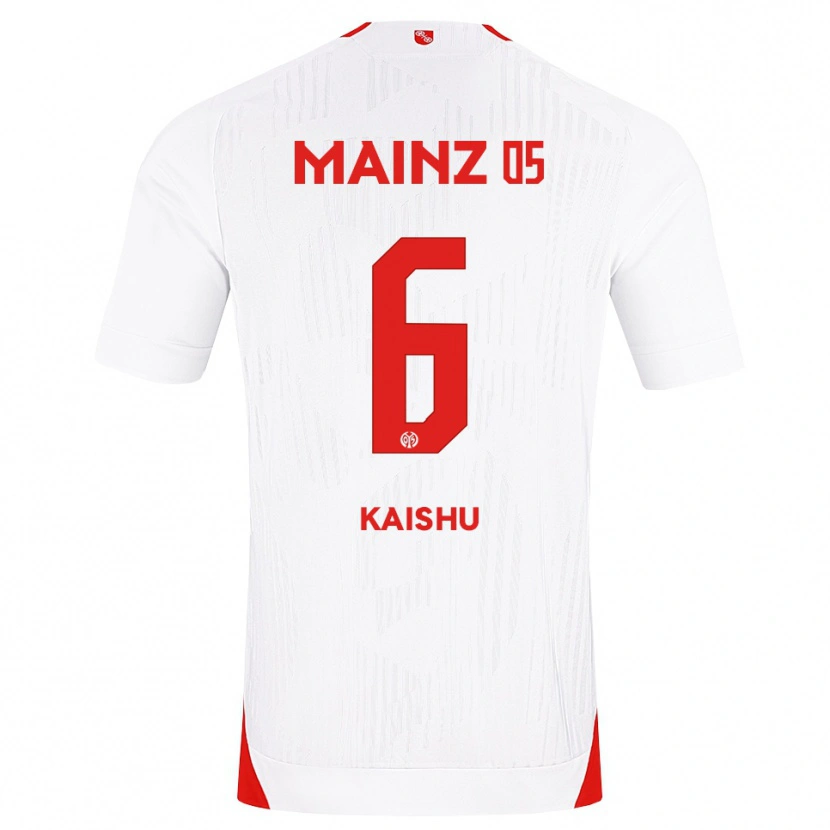 Danxen Niño Camiseta Kaishu Sano #6 Blanco Rojo Amarillo 2ª Equipación 2026/27 La Camisa México