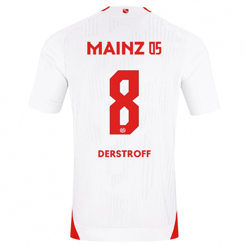 Danxen Niño Camiseta Julian Derstroff #8 Blanco Rojo Amarillo 2ª Equipación 2026/27 La Camisa México