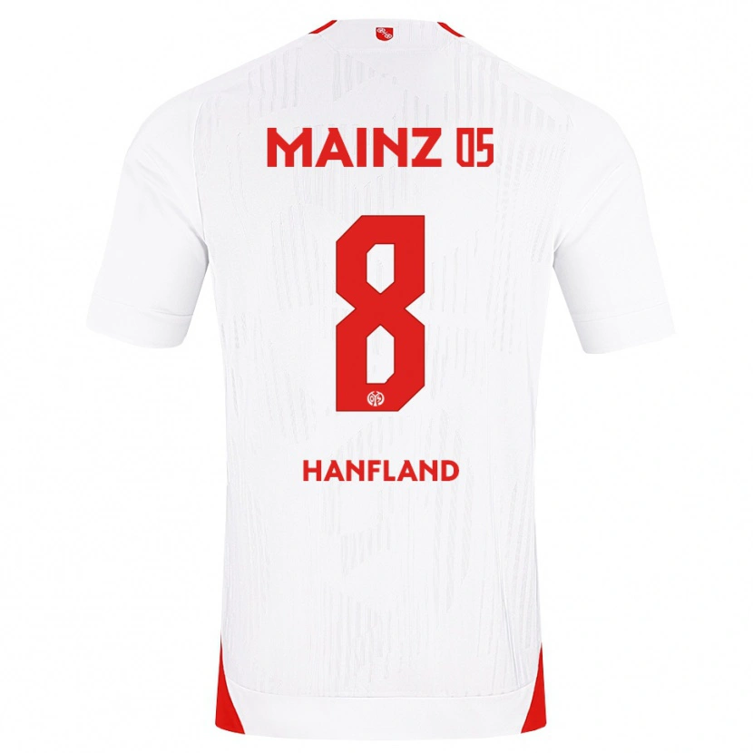 Danxen Niño Camiseta Paul Hanfland #8 Blanco Rojo Amarillo 2ª Equipación 2026/27 La Camisa México