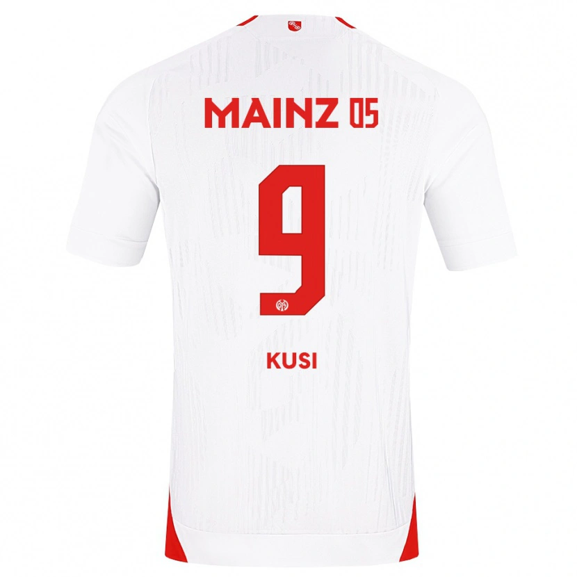 Danxen Niño Camiseta Jemain Kusi #9 Blanco Rojo Amarillo 2ª Equipación 2026/27 La Camisa México