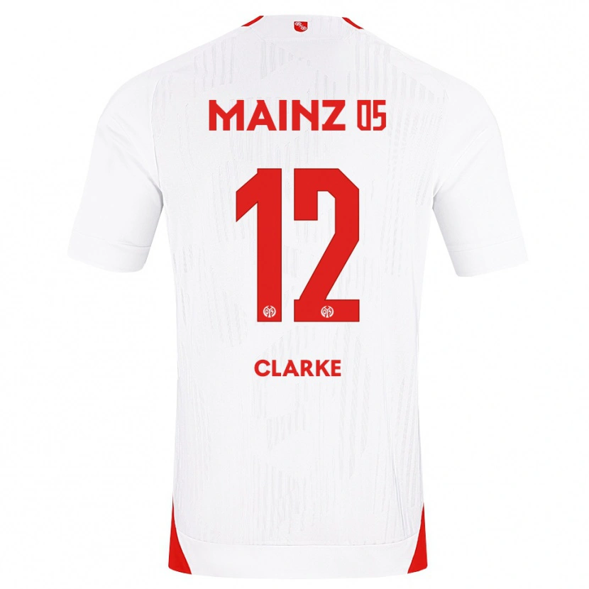 Danxen Niño Camiseta Sarah Clarke #12 Blanco Rojo Amarillo 2ª Equipación 2026/27 La Camisa México