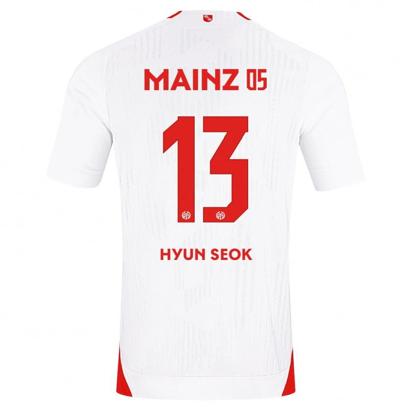 Danxen Niño Camiseta Hyun-Seok Hong #13 Blanco Rojo Amarillo 2ª Equipación 2026/27 La Camisa México