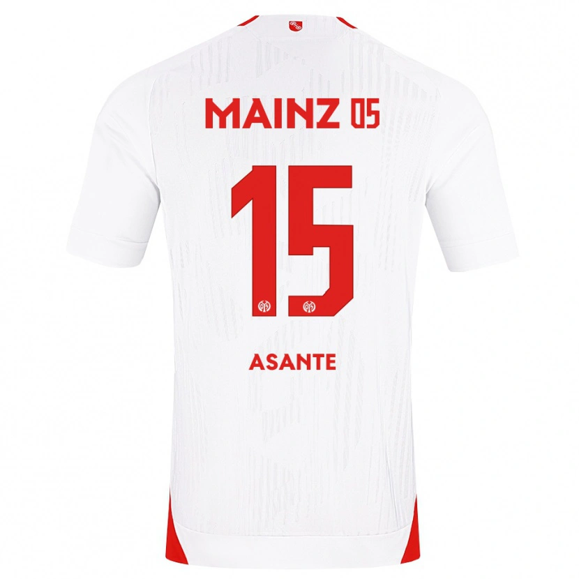 Danxen Niño Camiseta Marvin Asante #15 Blanco Rojo Amarillo 2ª Equipación 2026/27 La Camisa México