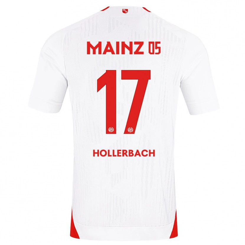 Danxen Niño Camiseta Benedict Hollerbach #17 Blanco Rojo Amarillo 2ª Equipación 2026/27 La Camisa México