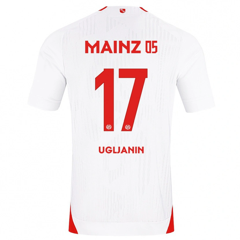 Danxen Niño Camiseta Jusuf Ugljanin #17 Blanco Rojo Amarillo 2ª Equipación 2026/27 La Camisa México