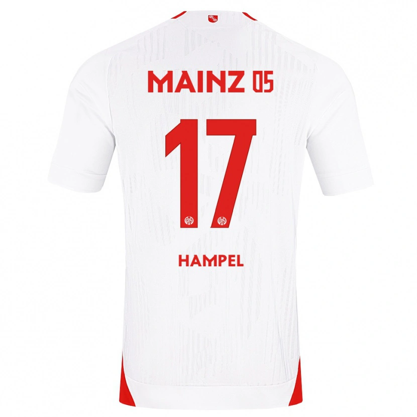 Danxen Niño Camiseta Luca Hampel #17 Blanco Rojo Amarillo 2ª Equipación 2026/27 La Camisa México