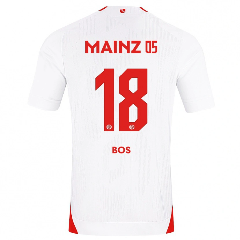 Danxen Niño Camiseta Kasey Bos #18 Blanco Rojo Amarillo 2ª Equipación 2026/27 La Camisa México