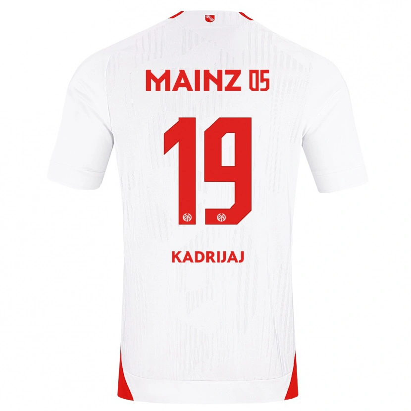 Danxen Niño Camiseta Smail Kadrijaj #19 Blanco Rojo Amarillo 2ª Equipación 2026/27 La Camisa México