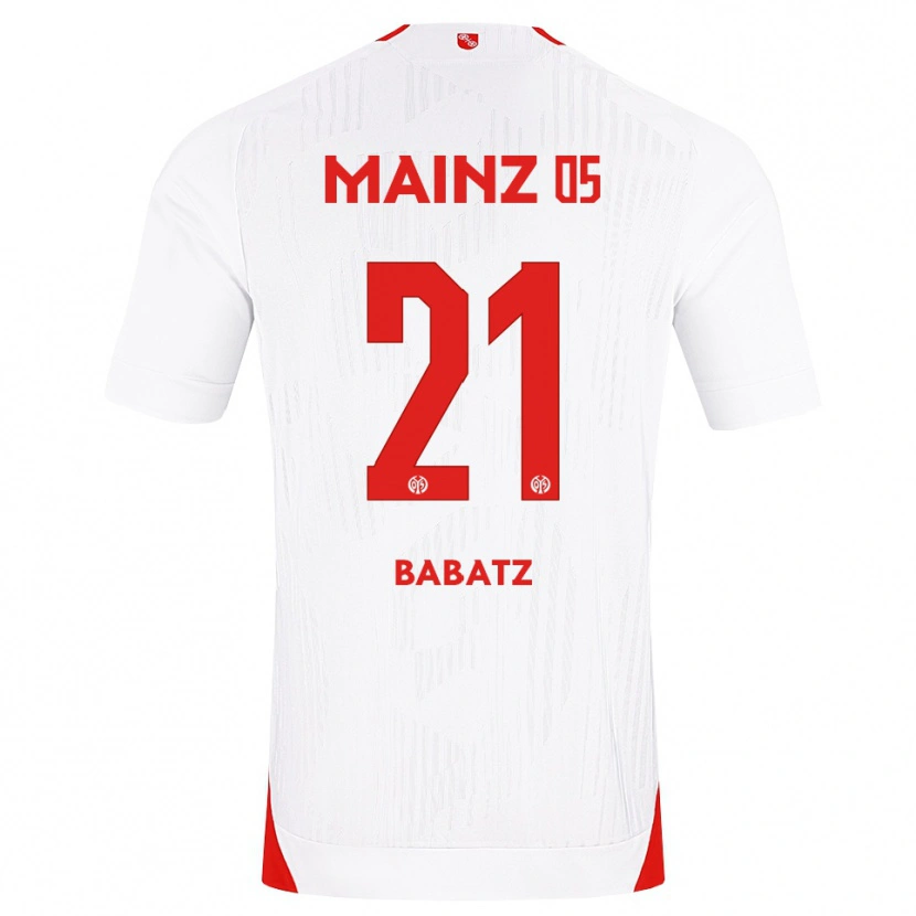 Danxen Niño Camiseta Louis Babatz #21 Blanco Rojo Amarillo 2ª Equipación 2026/27 La Camisa México