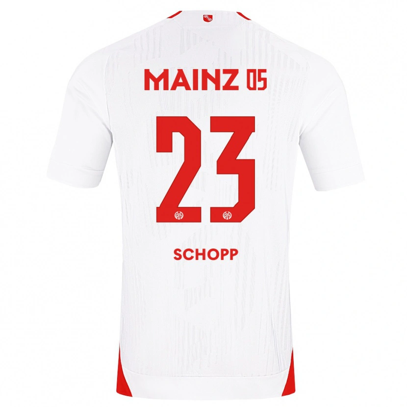 Danxen Niño Camiseta Konstantin Schopp #23 Blanco Rojo Amarillo 2ª Equipación 2026/27 La Camisa México