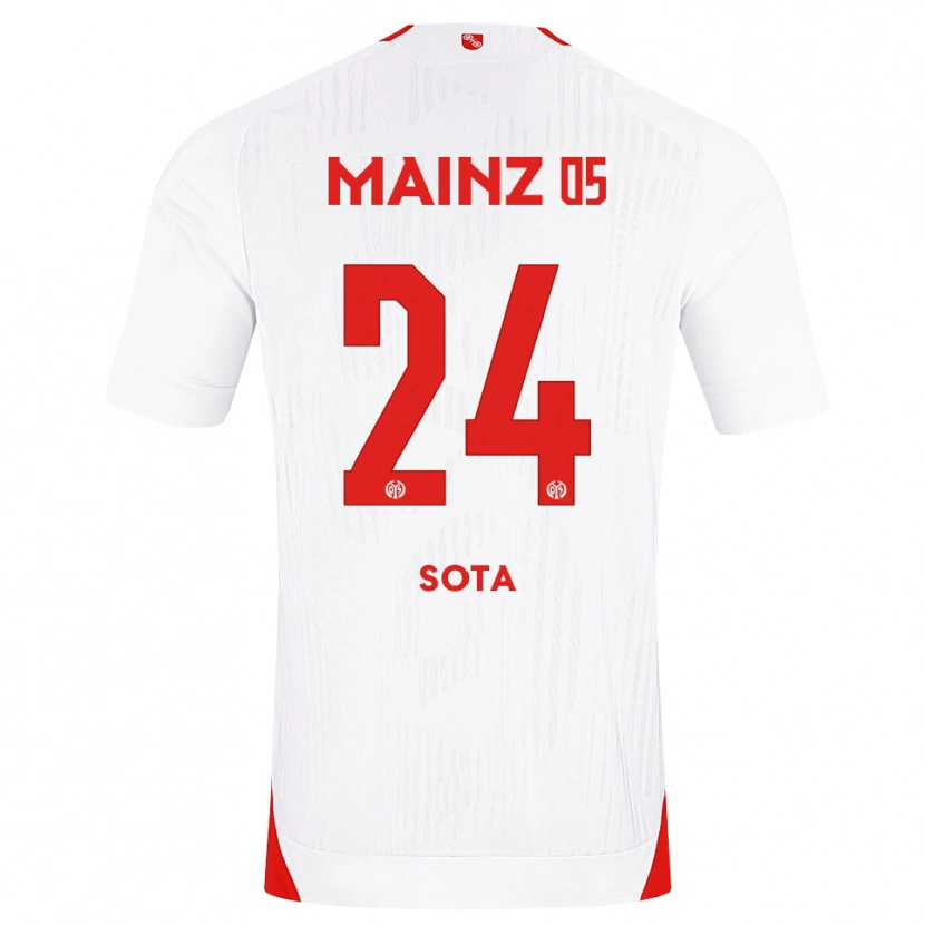 Danxen Niño Camiseta Sota Kawasaki #24 Blanco Rojo Amarillo 2ª Equipación 2026/27 La Camisa México