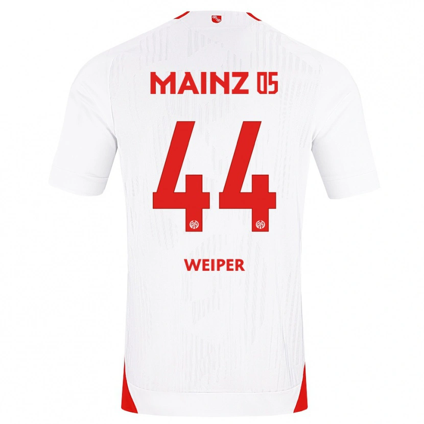 Danxen Niño Camiseta Nelson Weiper #44 Blanco Rojo Amarillo 2ª Equipación 2026/27 La Camisa México