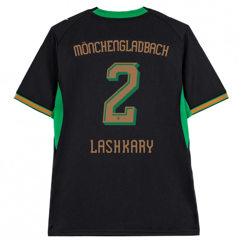 Danxen Niño Camiseta Roman Lashkary #2 Negro Naranja Verde Marrón 2ª Equipación 2026/27 La Camisa México
