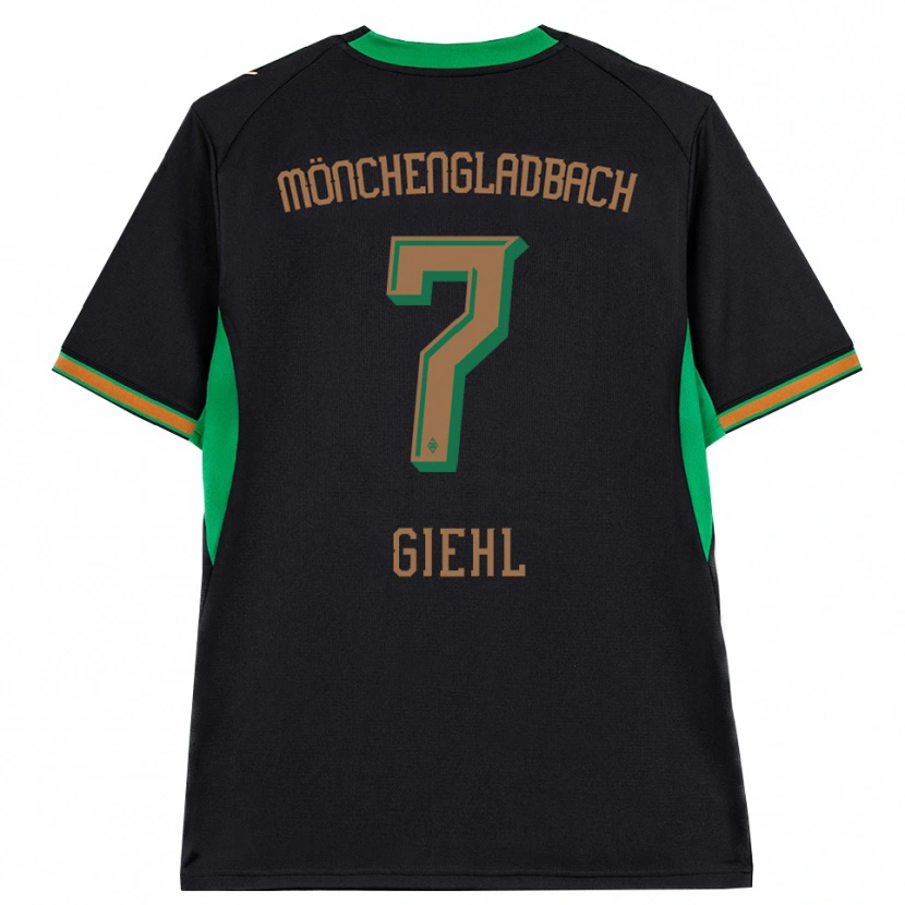 Danxen Niño Camiseta Madita Giehl #7 Negro Naranja Verde Marrón 2ª Equipación 2026/27 La Camisa México
