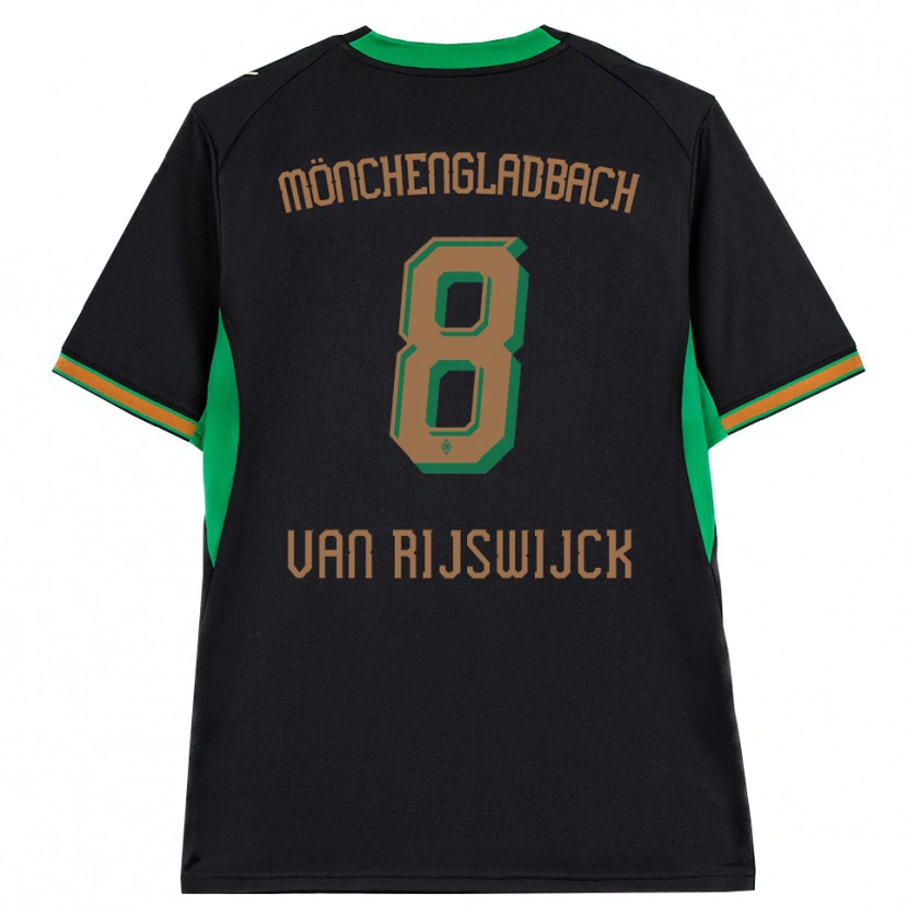 Danxen Niño Camiseta Britt Van Rijswijck #8 Negro Naranja Verde Marrón 2ª Equipación 2026/27 La Camisa México