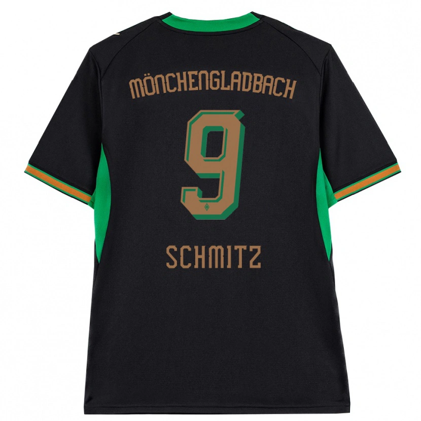 Danxen Niño Camiseta Sarah Schmitz #9 Negro Naranja Verde Marrón 2ª Equipación 2026/27 La Camisa México