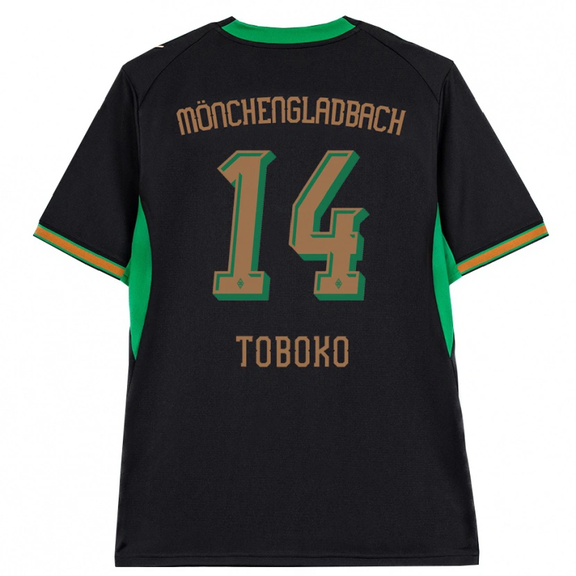 Danxen Niño Camiseta Rubén Toboko #14 Negro Naranja Verde Marrón 2ª Equipación 2026/27 La Camisa México