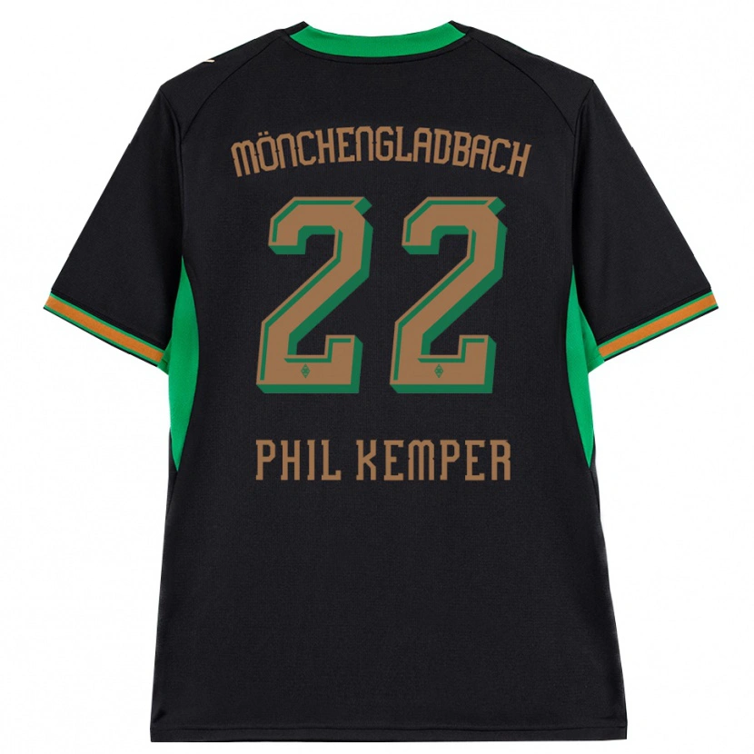 Danxen Niño Camiseta Phil Kemper #22 Negro Naranja Verde Marrón 2ª Equipación 2026/27 La Camisa México