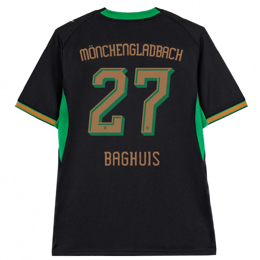 Danxen Niño Camiseta Chantal Baghuis #27 Negro Naranja Verde Marrón 2ª Equipación 2026/27 La Camisa México